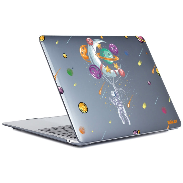 ENKAY Star Series Pattern Laotop Protective Crystal Case For MacBook Pro 13.3 inch A1706 / A1708 / A1989 / A2159(Balloon Astronaut) - MacBook Pro Cases by ENKAY | Online Shopping South Africa | PMC TechLife | Buy Now Pay Later Mobicred