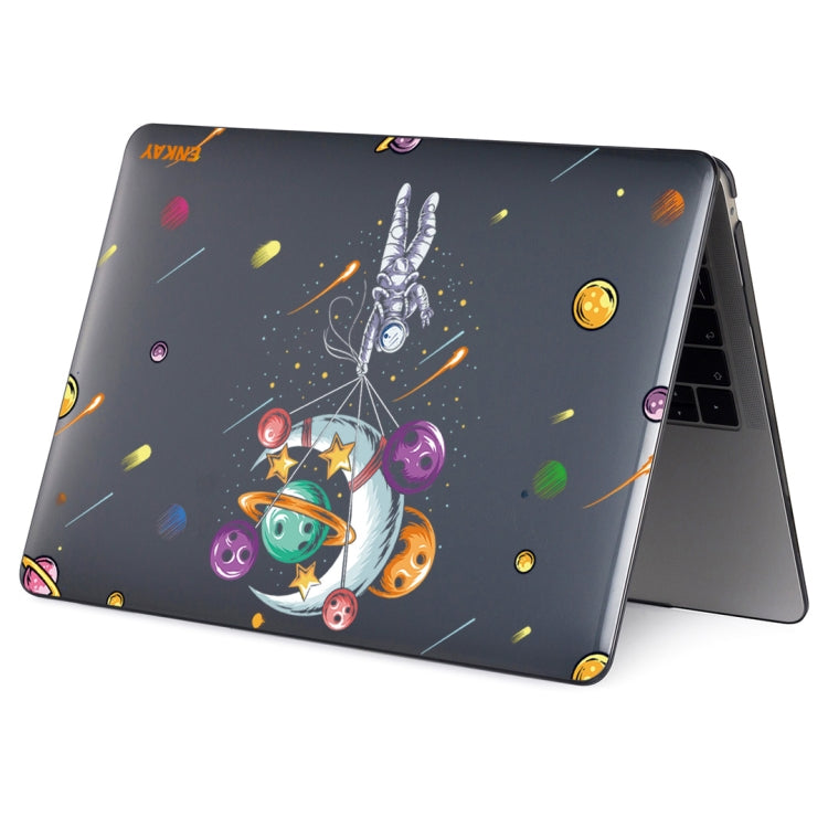 ENKAY Star Series Pattern Laotop Protective Crystal Case For MacBook Pro 13.3 inch A1706 / A1708 / A1989 / A2159(Balloon Astronaut) - MacBook Pro Cases by ENKAY | Online Shopping South Africa | PMC TechLife | Buy Now Pay Later Mobicred