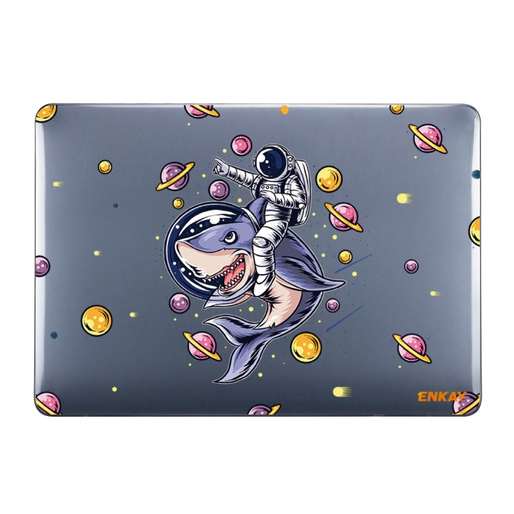ENKAY Star Series Pattern Laotop Protective Crystal Case For MacBook Pro 13.3 inch A1706 / A1708 / A1989 / A2159(Shark Astronaut) - MacBook Pro Cases by ENKAY | Online Shopping South Africa | PMC TechLife