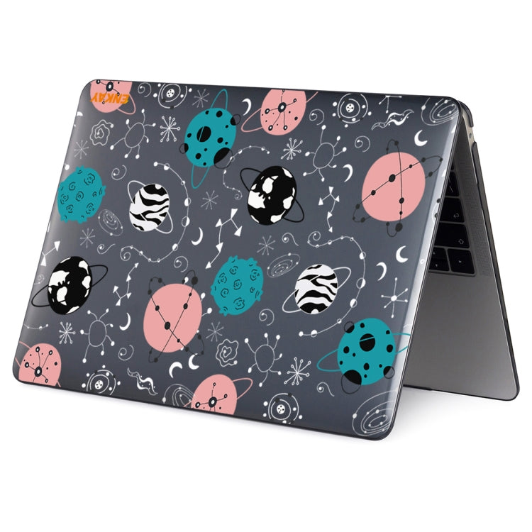 For MacBook Air 13.3 inch A1932 / A2179 / A2337 ENKAY Star Series Pattern Laotop Protective Crystal Case(Geometric Planet) - MacBook Air Cases by ENKAY | Online Shopping South Africa | PMC TechLife | Buy Now Pay Later Mobicred