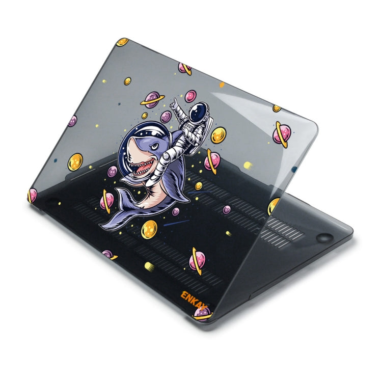 ENKAY Star Series Pattern Laotop Protective Crystal Case For MacBook Pro 15.4 inch A1707 / A1990(Shark Astronaut) - MacBook Pro Cases by ENKAY | Online Shopping South Africa | PMC TechLife