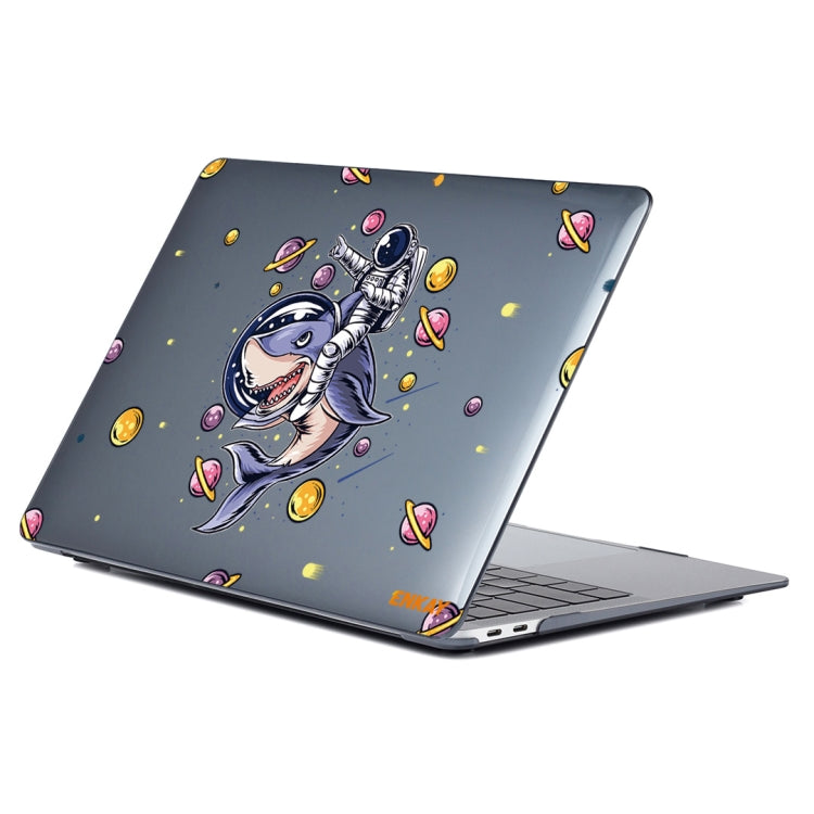 ENKAY Star Series Pattern Laotop Protective Crystal Case For MacBook Pro 15.4 inch A1707 / A1990(Shark Astronaut) - MacBook Pro Cases by ENKAY | Online Shopping South Africa | PMC TechLife