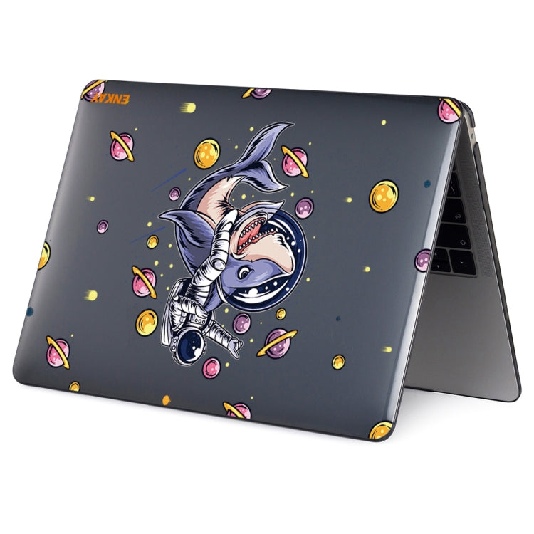 ENKAY Star Series Pattern Laotop Protective Crystal Case For MacBook Pro 15.4 inch A1707 / A1990(Shark Astronaut) - MacBook Pro Cases by ENKAY | Online Shopping South Africa | PMC TechLife