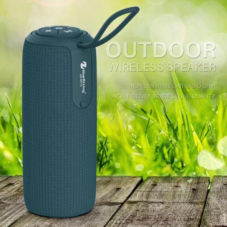 NewRixing NR8013 10W TWS Portable Wireless Stereo Speaker Support TF Card / FM(Black) - free shipping - PMC TechLife - Order now!