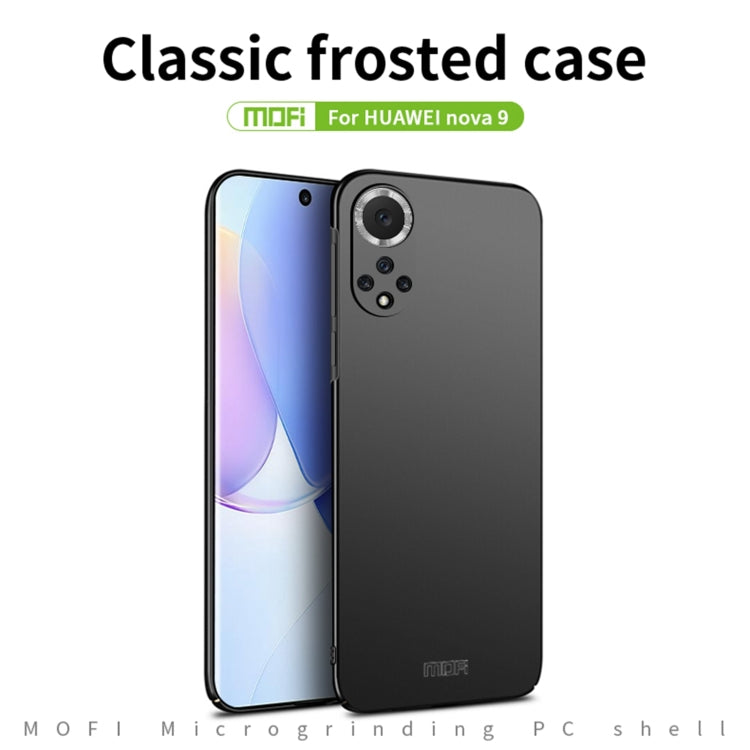 For Huawei Nova 9 MOFI Frosted PC Ultra-thin Hard Phone Case(Blue) - Huawei Cases by MOFI | Online Shopping South Africa | PMC TechLife | Buy Now Pay Later Mobicred