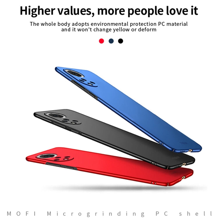 For Huawei Nova 9 MOFI Frosted PC Ultra-thin Hard Phone Case(Blue) - Huawei Cases by MOFI | Online Shopping South Africa | PMC TechLife | Buy Now Pay Later Mobicred