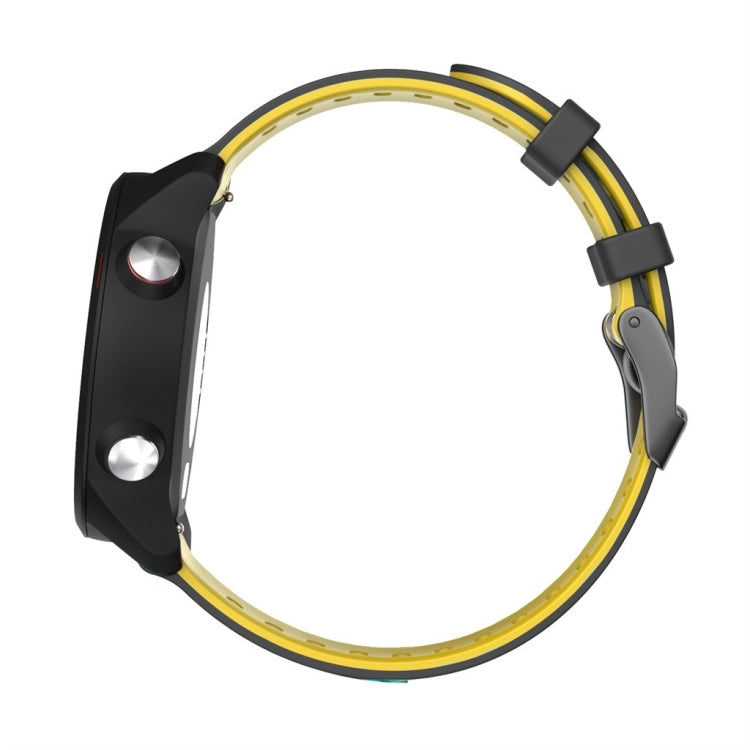 For Huawei Watch GT2 46mm 22mm Mixed-Color Silicone Watch Band(White+Orange) - Watch Bands by PMC TechLife | Online Shopping South Africa | PMC TechLife | Buy Now Pay Later Mobicred