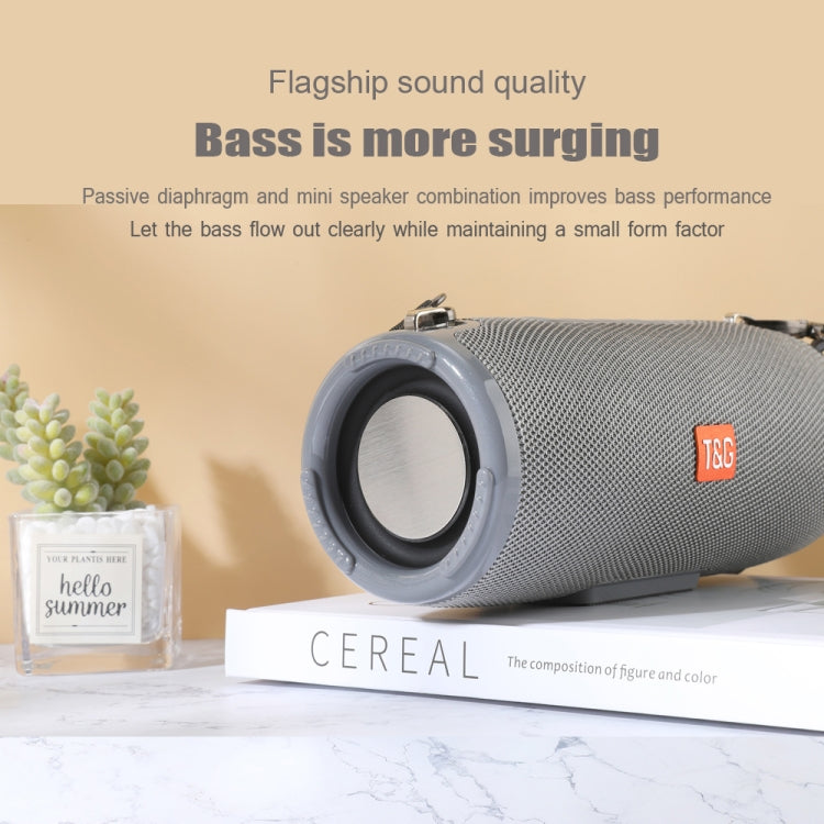 T&G TG324 High Power Waterproof Portable Bluetooth Speaker Support FM / TF Card(Black) - Desktop Speaker by T&G | Online Shopping South Africa | PMC TechLife