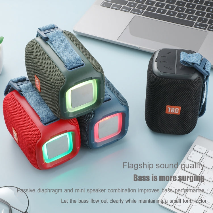 T&G TG339 RGB Light 5W Waterproof Portable Bluetooth Speaker(Green) - Desktop Speaker by T&G | Online Shopping South Africa | PMC TechLife
