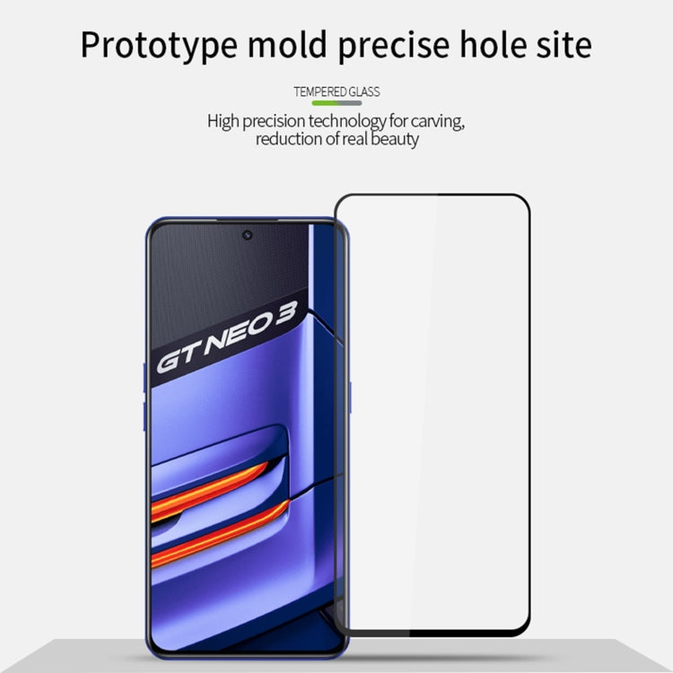 For OPPO Realme GT Neo3 PINWUYO 9H 2.5D Full Screen Tempered Glass Film(Black) - Others by PINWUYO | Online Shopping South Africa | PMC TechLife | Buy Now Pay Later Mobicred