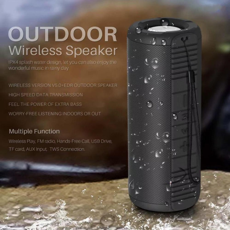 NewRixing NR9019 TWS Portable Stereo Bluetooth Speaker Support TF Card / FM(Blue) - Desktop Speaker by NewRixing | Online Shopping South Africa | PMC TechLife | Buy Now Pay Later Mobicred