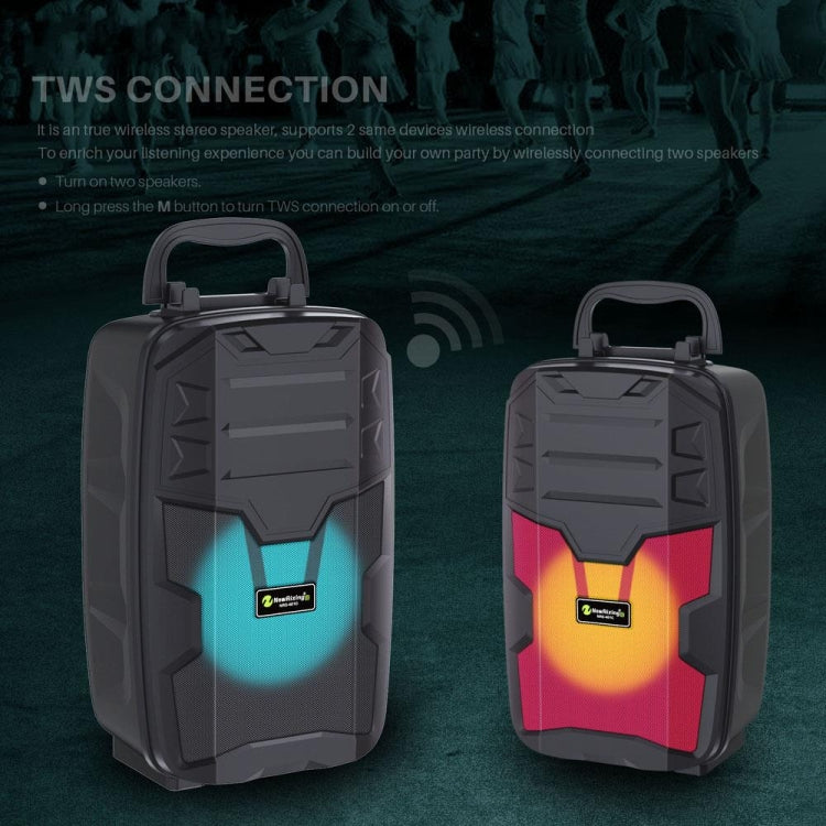 NewRixing NRG401C Outdoor Portable Karaoke Wireless Speaker High-Power Audio Amplifier No Mic(Red) - Desktop Speaker by NewRixing | Online Shopping South Africa | PMC TechLife | Buy Now Pay Later Mobicred