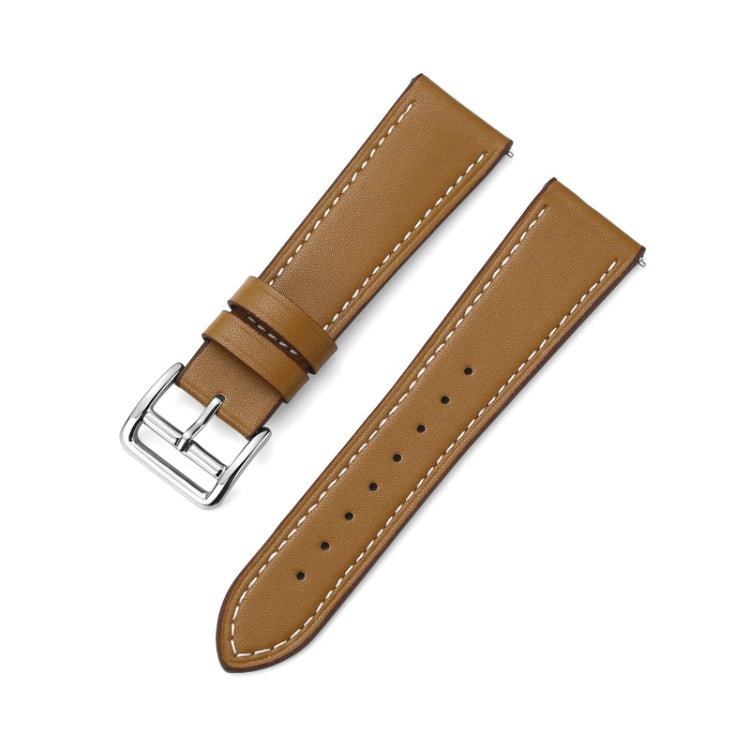 For Huawei Watch GT2 Pro/Watch GT 2E/Watch GT 22mm Supershift Contrast Pin Buckle Leather Watch Band(Brown) - Watch Bands by PMC TechLife | Online Shopping South Africa | PMC TechLife | Buy Now Pay Later Mobicred