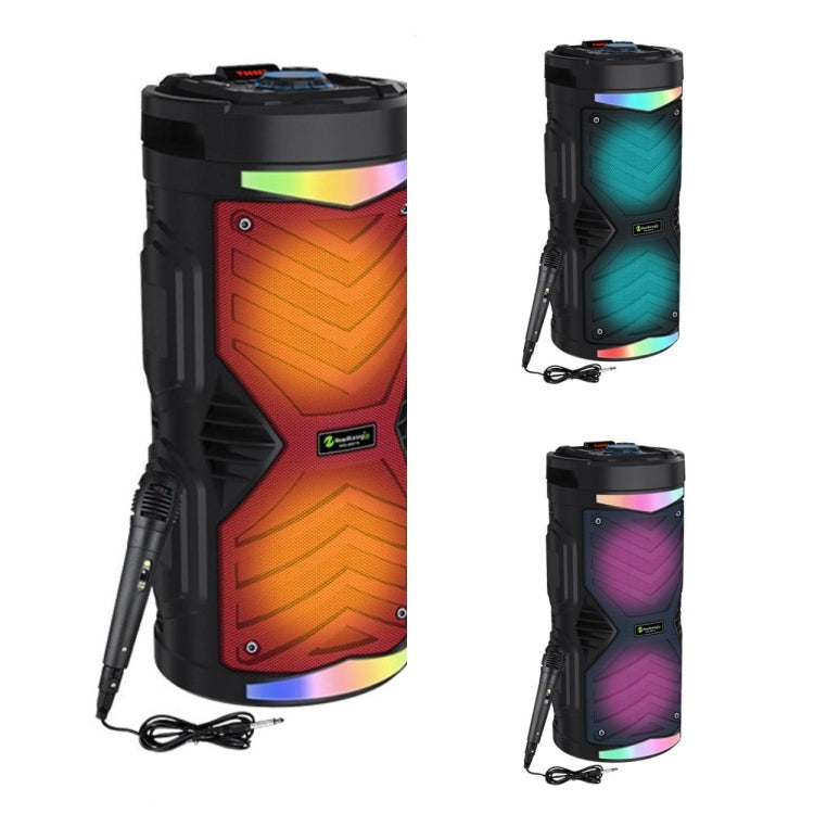 NewRixing NRG6601A Outdoor Portable Karaoke Wireless Speaker 20W Audio Amplifier With Mic(A) - Desktop Speaker by NewRixing | Online Shopping South Africa | PMC TechLife | Buy Now Pay Later Mobicred