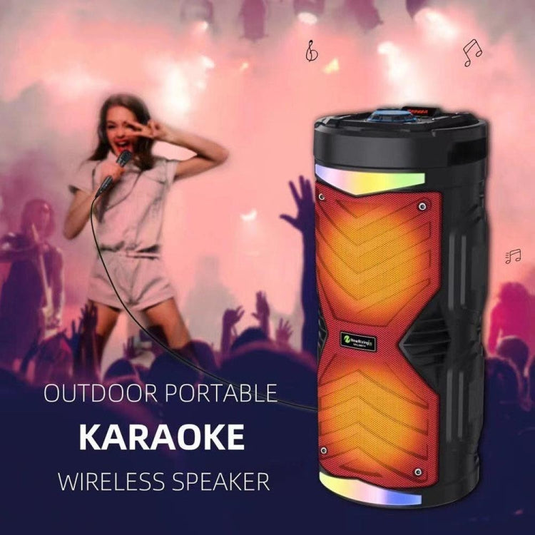 NewRixing NRG6601A Outdoor Portable Karaoke Wireless Speaker 20W Audio Amplifier With Mic(A) - Desktop Speaker by NewRixing | Online Shopping South Africa | PMC TechLife | Buy Now Pay Later Mobicred