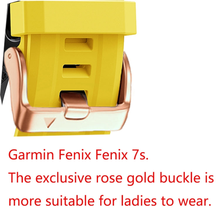 Compatible with Garmin Descent Mk2S 20mm Silicone Watch Band(Yellow) - free shipping - PMC TechLife - Order now!