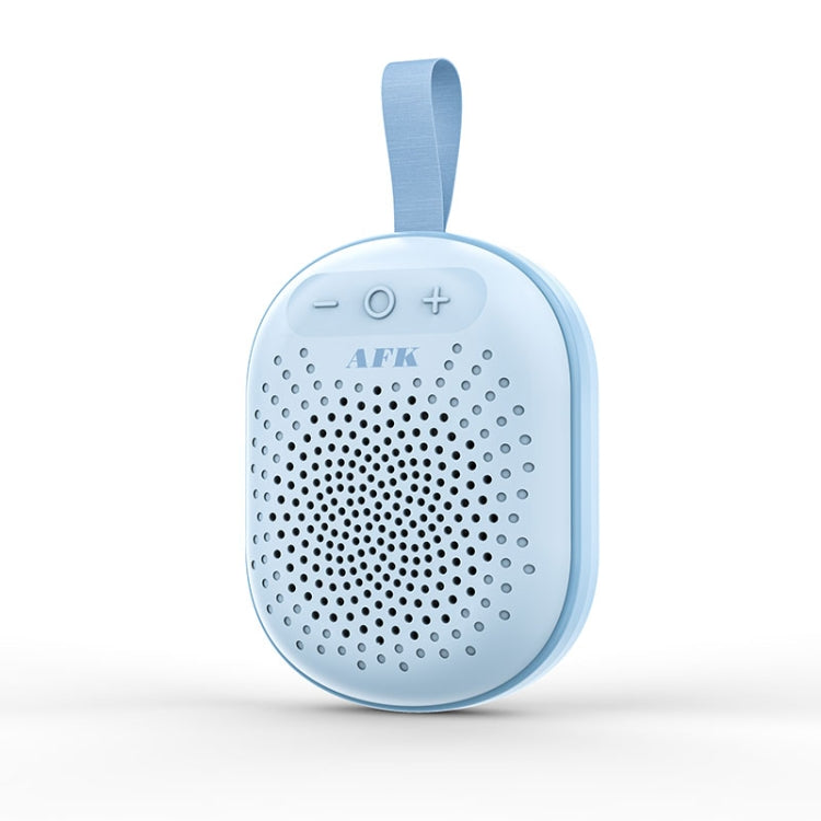 AEC BT513 RGB Light Waterproof Portable Bluetooth Speaker Support FM / TF Card(Sky Blue) - Mini Speaker by AEC | Online Shopping South Africa | PMC TechLife