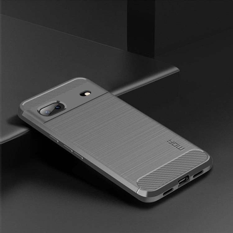 For Google pixel 7 5G MOFI Gentleness Series Brushed Texture Carbon Fiber TPU Phone Case(Gray) - free shipping - PMC TechLife - Order now!