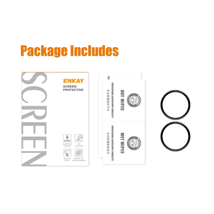 2 PCS For Huawei Watch GT 3 Pro 46mm ENKAY 3D Full Coverage Soft PC Edge + PMMA HD Screen Watch Film - Screen Protector by ENKAY | Online Shopping South Africa | PMC TechLife | Buy Now Pay Later Mobicred