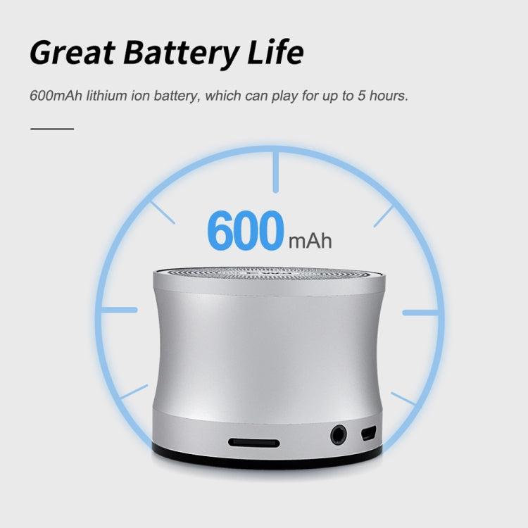 EWA A109+ TWS Stereo Portable Metal Bluetooth Speaker(Gold) - Mini Speaker by EWA | Online Shopping South Africa | PMC TechLife | Buy Now Pay Later Mobicred