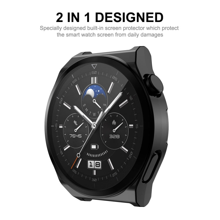 For Huawei Watch GT 3 Pro 46mm ENKAY Full Coverage Electroplated Soft TPU Case with Screen Protection(Rose Gold) - free shipping - PMC TechLife - Order now!