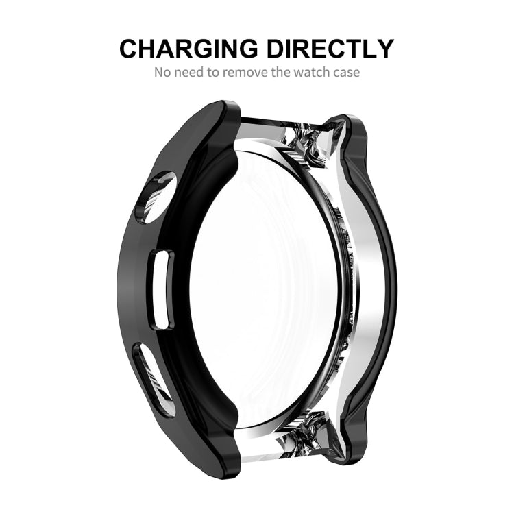For Huawei Watch GT 3 Pro 46mm ENKAY Full Coverage Electroplated Soft TPU Case with Screen Protection(Black) - free shipping - PMC TechLife - Order now!