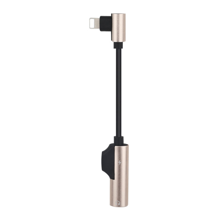 ENKAY ENK-AT109 Male 8 Pin to Dual Female 8 Pin Adapter Data Transfer Cable(Golden) - Converter & Adapter by ENKAY | Online Shopping South Africa | PMC TechLife | Buy Now Pay Later Mobicred