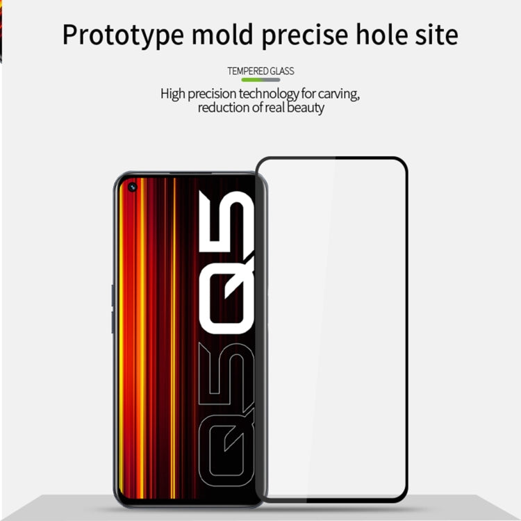 For OPPO Realme Q5 PINWUYO 9H 2.5D Full Screen Tempered Glass Film(Black) - Others by PINWUYO | Online Shopping South Africa | PMC TechLife | Buy Now Pay Later Mobicred