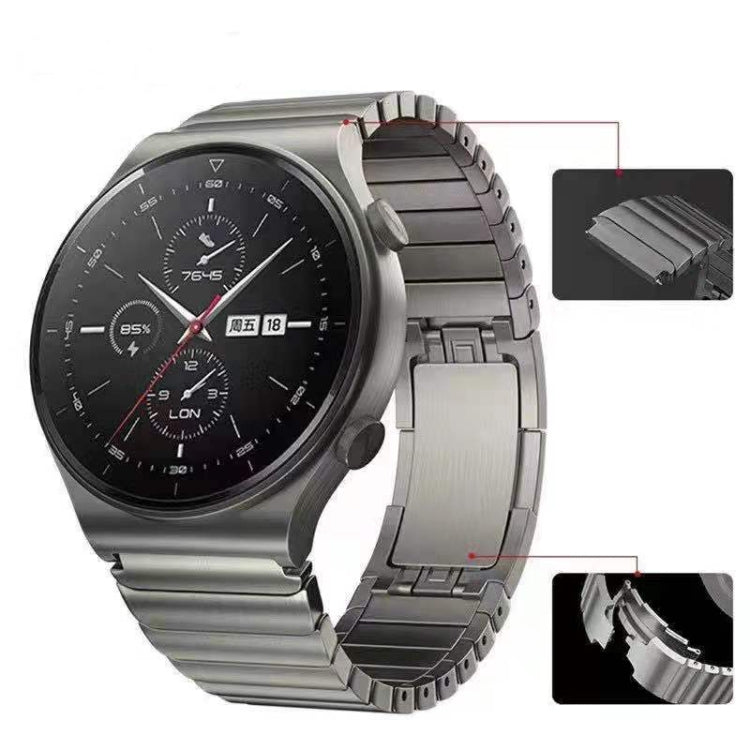 For Huawei GT 3 Pro 46mm One Bead Original Buckle Metal Watch Band(Gray) - Watch Bands by PMC TechLife | Online Shopping South Africa | PMC TechLife | Buy Now Pay Later Mobicred