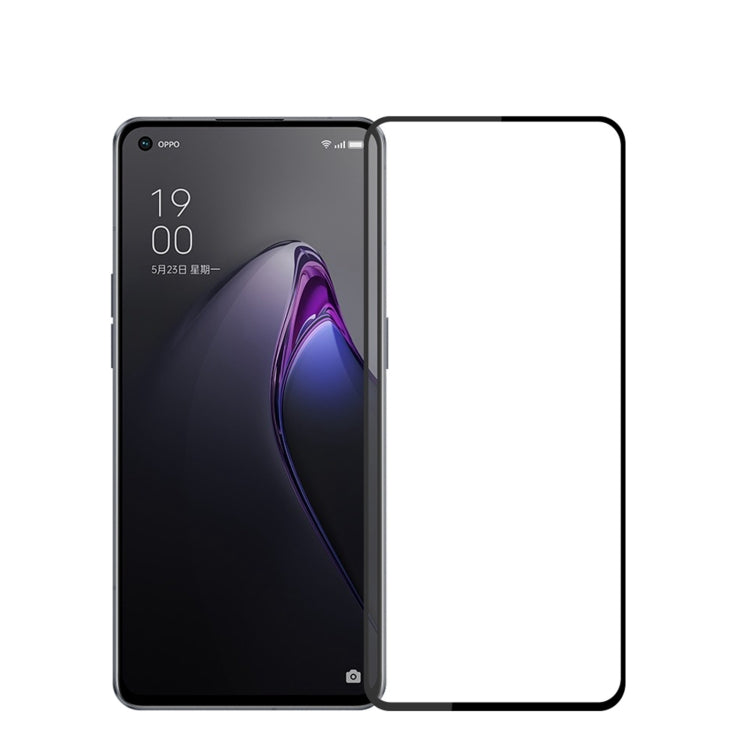 For OPPO Reno8 Pro+ PINWUYO 9H 2.5D Full Screen Tempered Glass Film(Black) - OPPO Tempered Glass by PINWUYO | Online Shopping South Africa | PMC TechLife | Buy Now Pay Later Mobicred