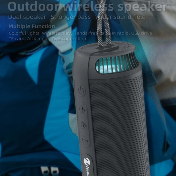 NewRixing NR9015 14W Portable IPX6 Waterproof TWS Stereo Bluetooth Speaker(Black) - free shipping - PMC TechLife - Order now!