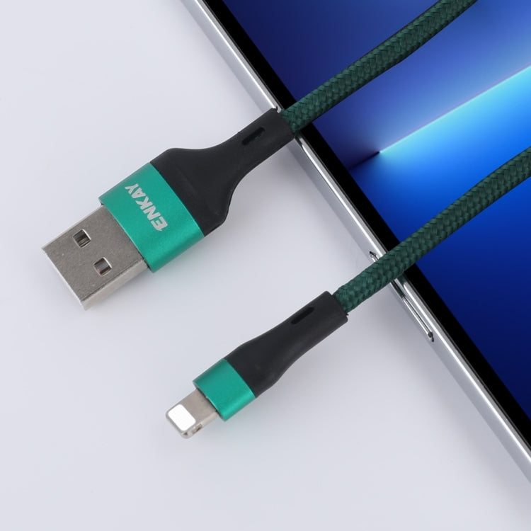ENKAY ENK-CB118 1m USB 3.0 to 8 Pin 3A Fast Charging Sync Data Cable(Black) - Normal Style Cable by ENKAY | Online Shopping South Africa | PMC TechLife