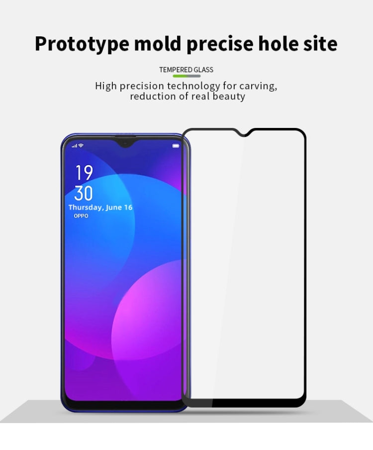 For OPPO A77 5G PINWUYO 9H 2.5D Full Screen Tempered Glass Film(Black) - OPPO Tempered Glass by PINWUYO | Online Shopping South Africa | PMC TechLife | Buy Now Pay Later Mobicred