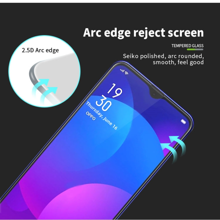 For OPPO A77 5G PINWUYO 9H 2.5D Full Screen Tempered Glass Film(Black) - OPPO Tempered Glass by PINWUYO | Online Shopping South Africa | PMC TechLife | Buy Now Pay Later Mobicred