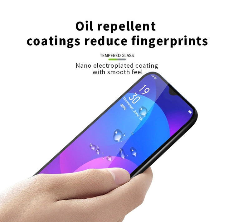 For OPPO A77 5G PINWUYO 9H 2.5D Full Screen Tempered Glass Film(Black) - OPPO Tempered Glass by PINWUYO | Online Shopping South Africa | PMC TechLife | Buy Now Pay Later Mobicred