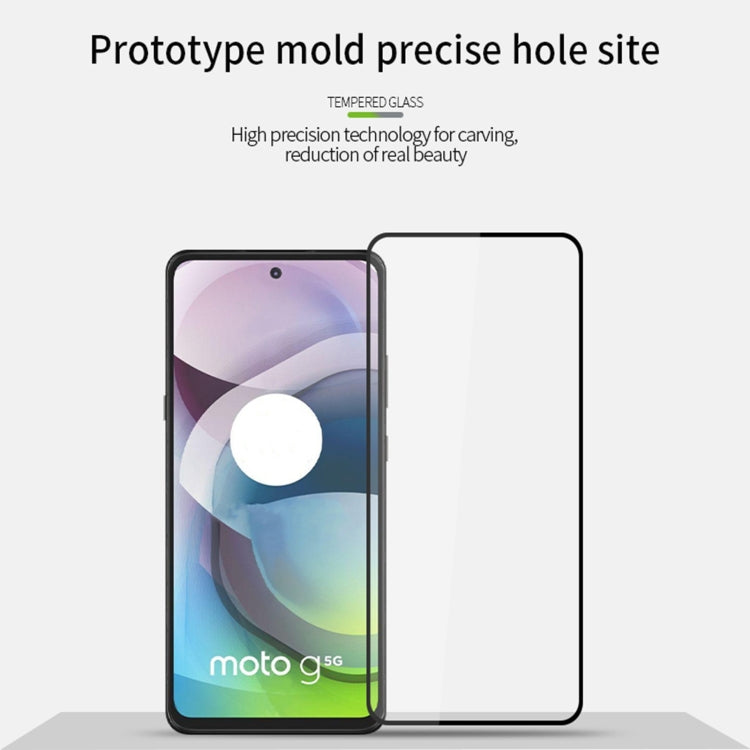 For Motorola Moto E32 PINWUYO 9H 2.5D Full Screen Tempered Glass Film(Black) - Motorola Tempered Glass by PINWUYO | Online Shopping South Africa | PMC TechLife | Buy Now Pay Later Mobicred