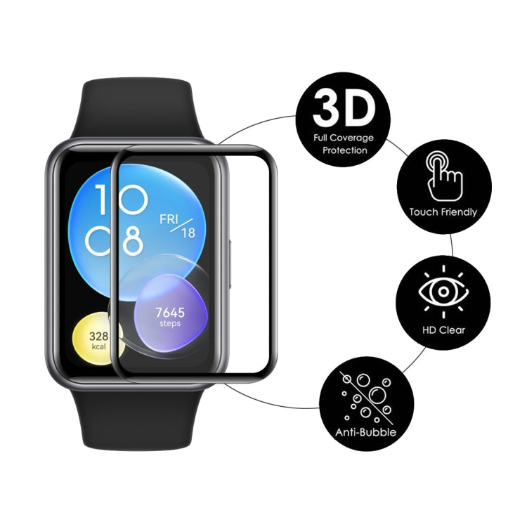 5 PCS For Huawei Watch Fit 2 ENKAY Hat-Prince 3D Full Coverage Soft PC Edge + PMMA HD Screen Protector Film - Screen Protector by ENKAY | Online Shopping South Africa | PMC TechLife | Buy Now Pay Later Mobicred