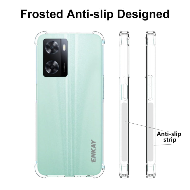 For OPPO A57 4G Global ENKAY Transparent TPU Shockproof Phone Case - free shipping - PMC TechLife - Order now!