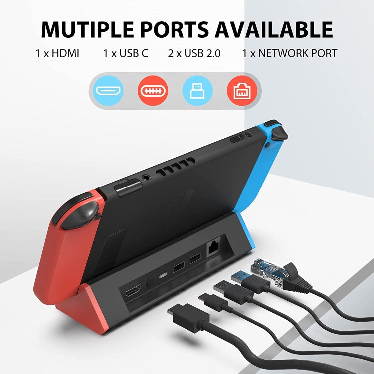 1000Mbs LAN Port 4K HDMI Adapter For Nintendo Switch/Switch OLED (LAN Model) - Holder by PMC TechLife | Online Shopping South Africa | PMC TechLife