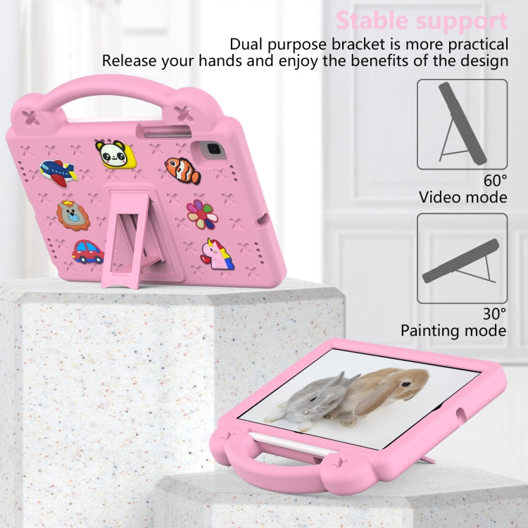 For Samsung Galaxy Tab S6 Lite 10.4 2020/2022 Handle Kickstand Children EVA Shockproof Tablet Case(Pink) - free shipping - PMC TechLife - Order now!