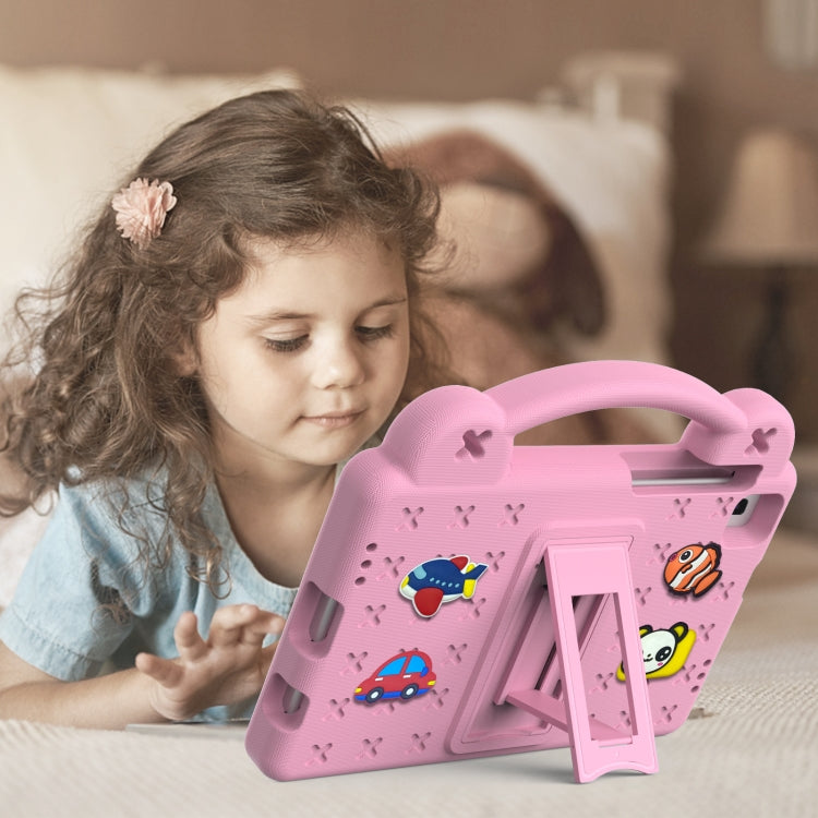 For Samsung Galaxy Tab A7 Lite 8.7 2021 T220/T225 Handle Kickstand Children EVA Shockproof Tablet Case(Pink) - free shipping - PMC TechLife - Order now!