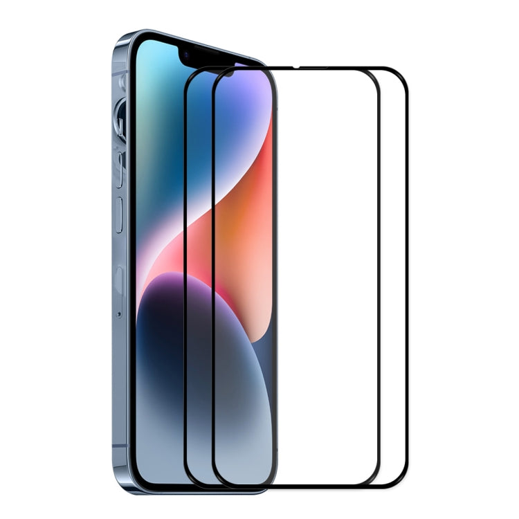 For iPhone 14 Plus 2pcs ENKAY 6D Full Glue Tempered Glass Full Film - free shipping - PMC TechLife - Order now!