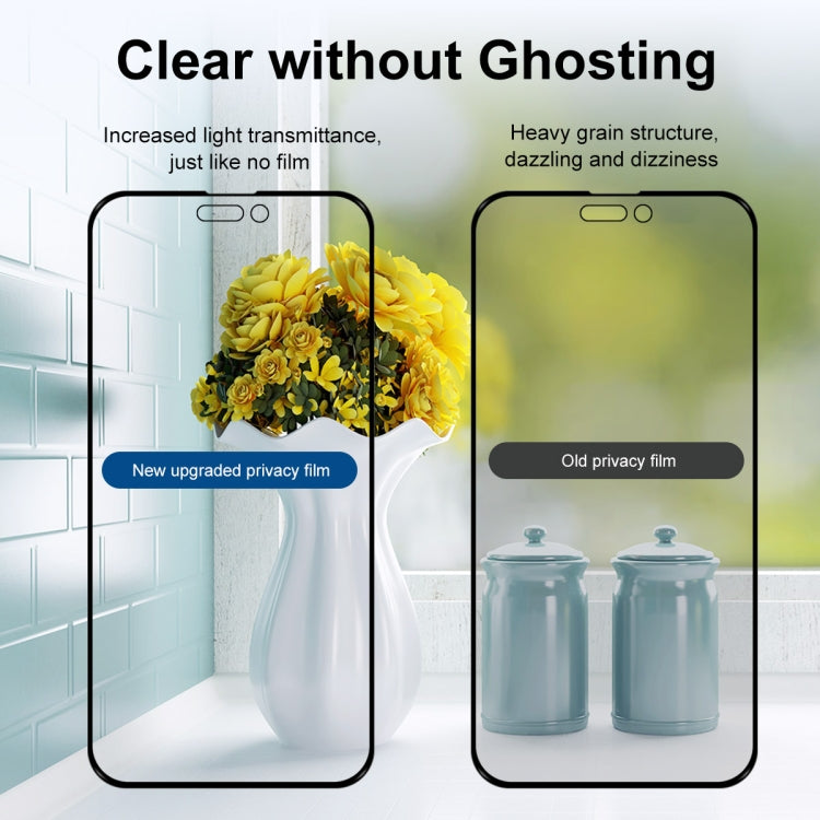 For iPhone 14 Pro 2pcs ENKAY 28 Degree Anti-peeping Tempered Glass Film - iPhone 14 Pro Tempered Glass by ENKAY | Online Shopping South Africa | PMC TechLife | Buy Now Pay Later Mobicred