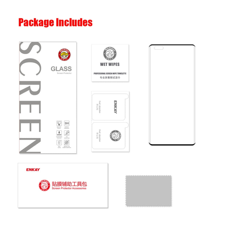 For Huawei Nova 10 Pro ENKAY 3D Heat Bending Tempered Glass Film - Huawei Tempered Glass by ENKAY | Online Shopping South Africa | PMC TechLife | Buy Now Pay Later Mobicred