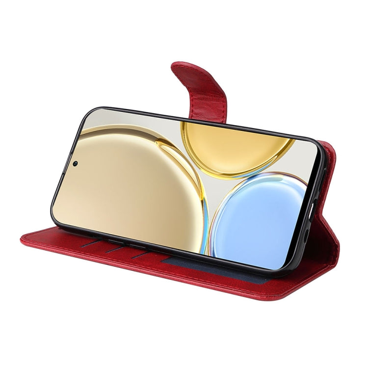 For Honor X9 / X30 / Magic4 Lite JSM Calf Texture Leather Phone Case(Red) - Honor Cases by JUNSUNMAY | Online Shopping South Africa | PMC TechLife | Buy Now Pay Later Mobicred