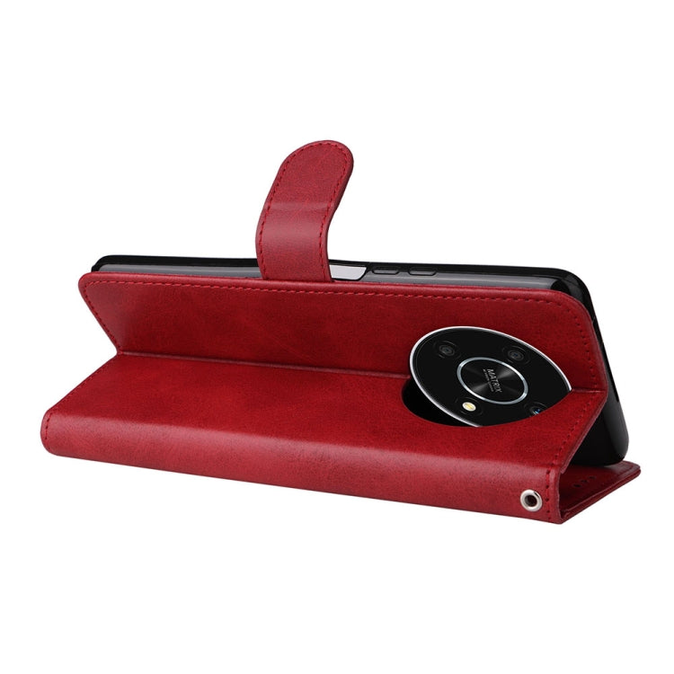 For Honor X9 / X30 / Magic4 Lite JSM Calf Texture Leather Phone Case(Red) - Honor Cases by JUNSUNMAY | Online Shopping South Africa | PMC TechLife | Buy Now Pay Later Mobicred