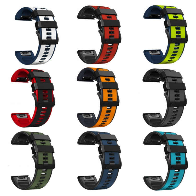 Compatible with Garmin Descent MK2 26mm Silicone Sports Two-Color Watch Band(Red+Black) - free shipping - PMC TechLife - Order now!