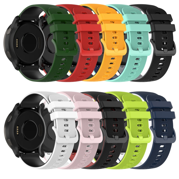 For Amazfit Pace 22mm Checkered Two-Color Silicone Watch Band(White+Black) - Watch Bands by PMC TechLife | Online Shopping South Africa | PMC TechLife | Buy Now Pay Later Mobicred
