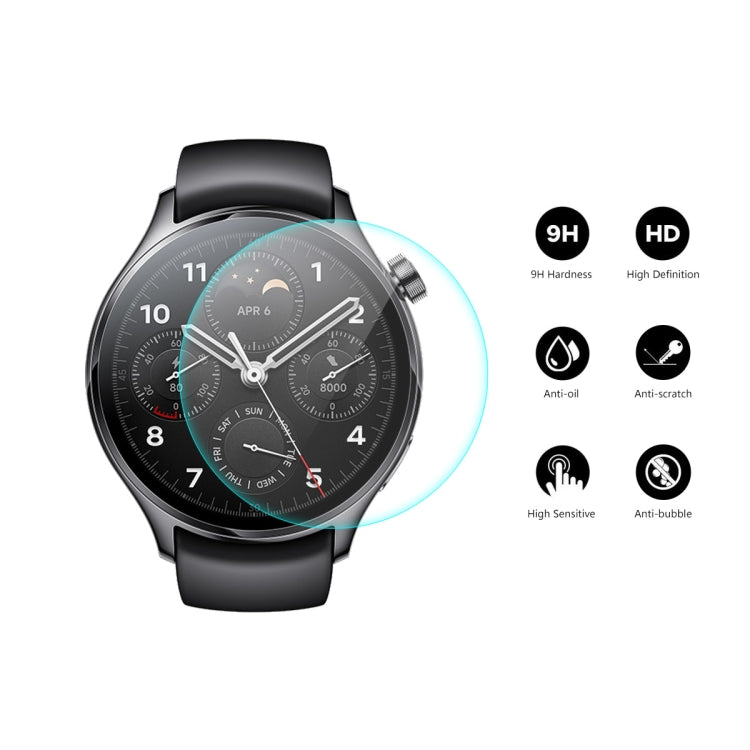 5 PCS For Xiaomi Watch S1 Pro ENKAY 0.2mm 9H Tempered Glass Screen Protector Film - free shipping - PMC TechLife - Order now!