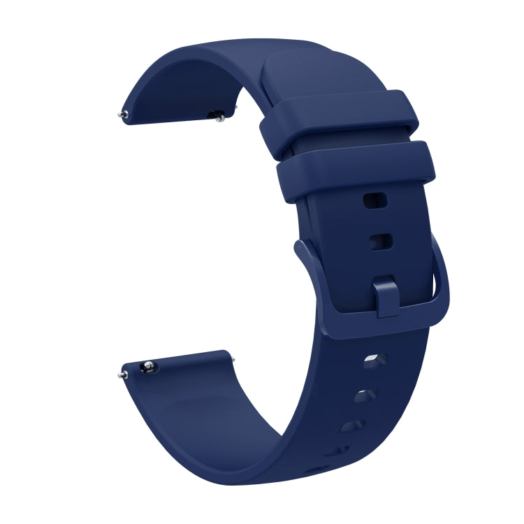 For Huawei Watch GT3 42mm 20mm Solid Color Soft Silicone Watch Band(Navy Blue) - Watch Bands by PMC TechLife | Online Shopping South Africa | PMC TechLife | Buy Now Pay Later Mobicred